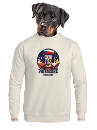 unisex mikina bez kapuce