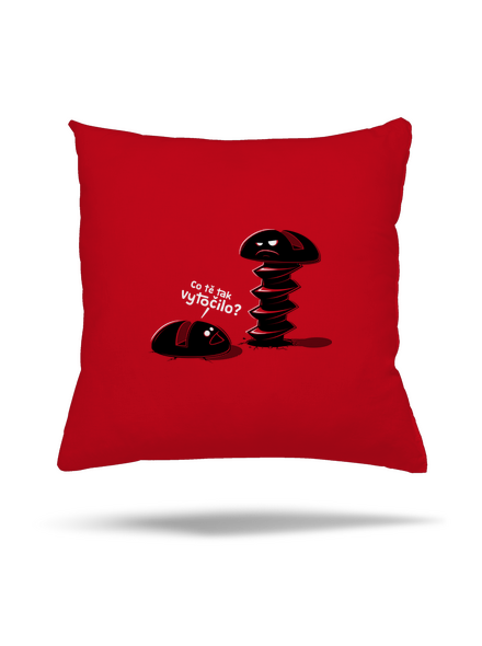 Vytočenej polštář Red