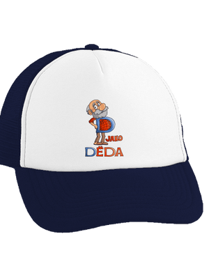 D jako děda kšiltovka truckerka French Navy cap