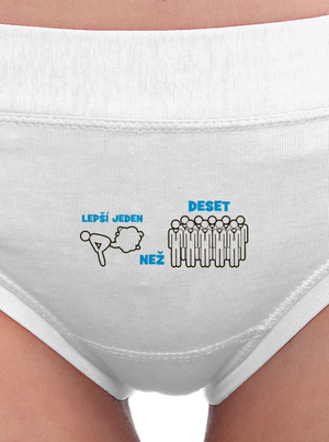 Jeden prd dámské kalhotky White