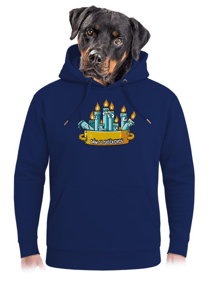 Svíčková unisex mikina premium Navy