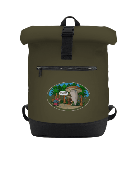 Babička a houbař batoh Military Green