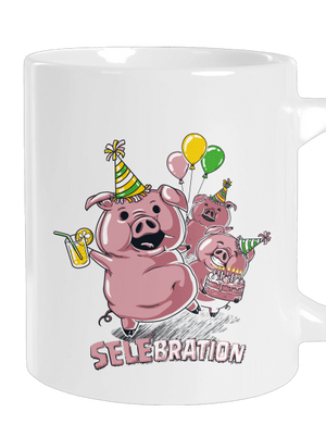 Selebration velký hrnek White