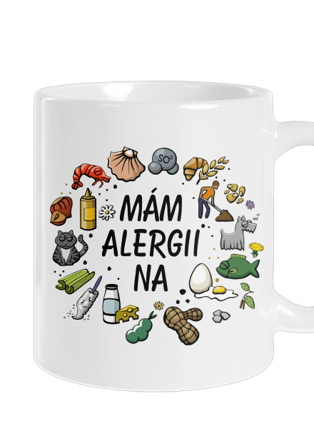 Mám alergii na... + fix klasický hrnek White