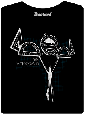 Vyrýsovanej dámské tričko Black