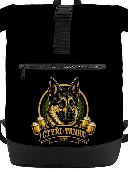 Čtyři z tanku a pes batoh Black