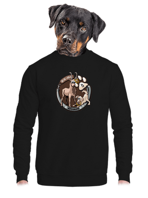 Psí horoskop: Kozoroh unisex mikina bez kapuce Black