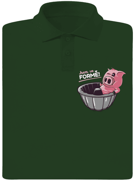 Ve formě pánská polokošile Bottle Green Mal