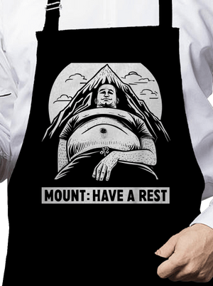 Mount have a rest zástěra Black