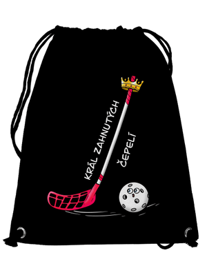 Král zahnutých čepelí - florbal vak Black