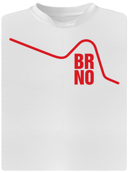 Brno dětské sportovní tričko White