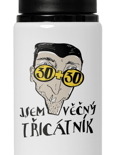 Věčný třicátník lahev na vodu White