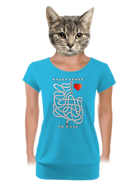 dámské tričko s lemem