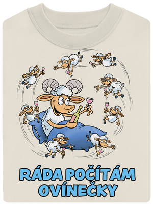 Počítám ovínečky unisex mikina bez kapuce Off White