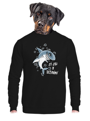 unisex mikina bez kapuce