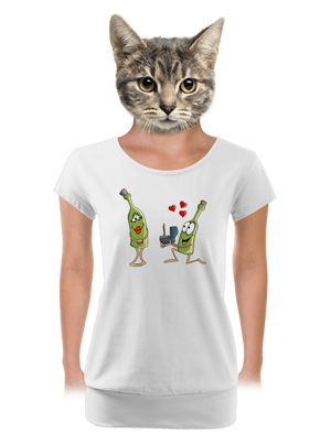 dámské tričko s lemem