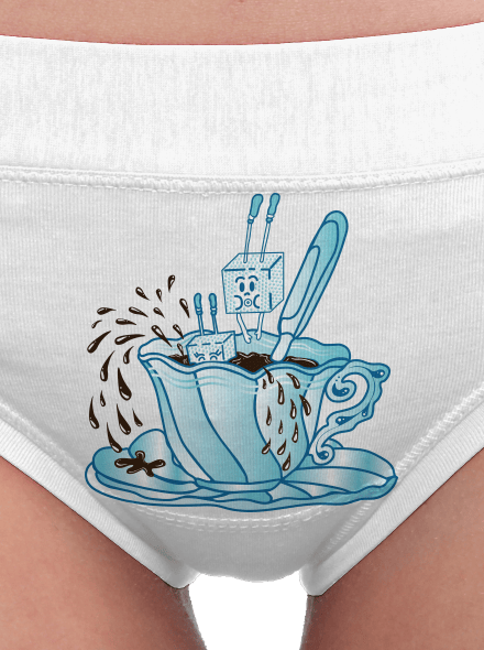 Cukroholik dámské kalhotky White