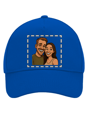 Karikatura z vlastní fotky kšiltovka baseballka Bright Royal