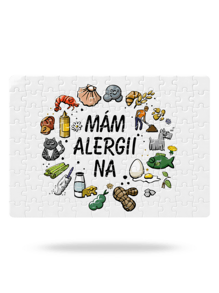 Mám alergii na... + fix puzzle White