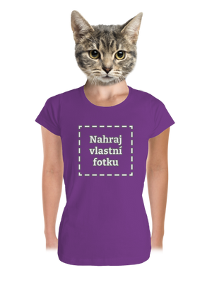 Vlastní potisk dámské tričko premium Purple