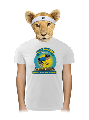 Závislost na kole dětské sportovní tričko White