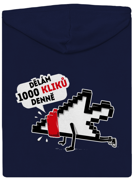 Klikař pánská mikina na zip Navy