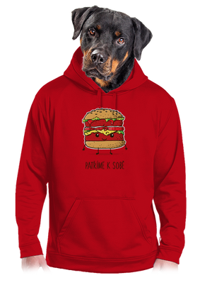 Patříme k sobě pánská mikina klokanka Red