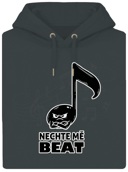 Nechte mě beat unisex mikina premium Charcoal