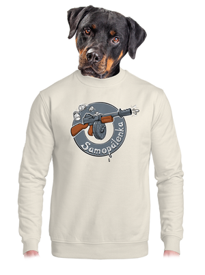 unisex mikina bez kapuce