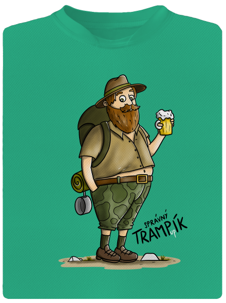 Trampík pánské sportovní tričko Mint Mal