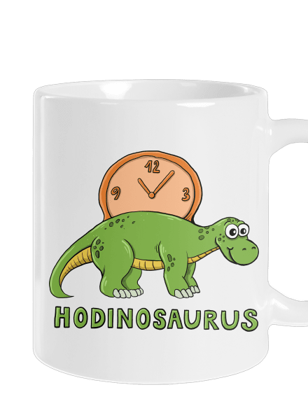 Hodinosaurus klasický hrnek White