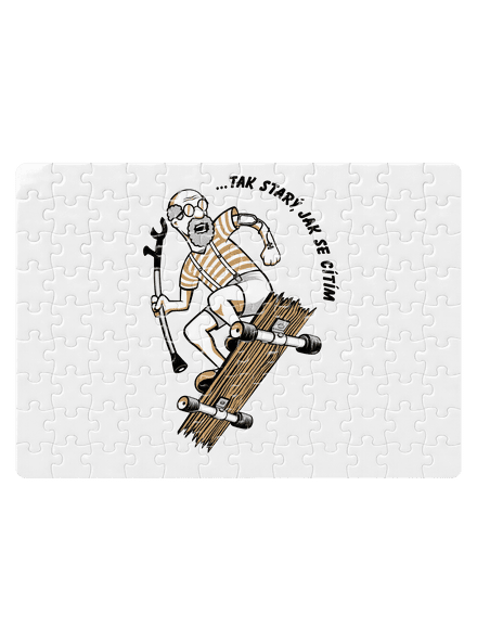 Starý, jak se cítím puzzle White