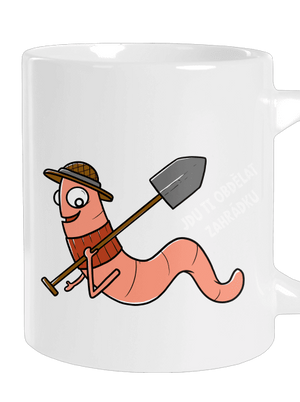 Obdělat zahrádku velký hrnek White