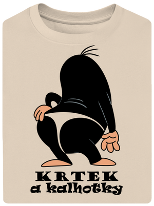 Krtek a kalhotky unisex tričko oversized Almond