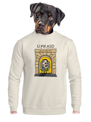 unisex mikina bez kapuce