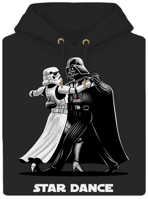 Star dance unisex mikina premium Dark Black