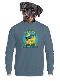 unisex mikina bez kapuce