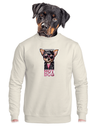 unisex mikina bez kapuce