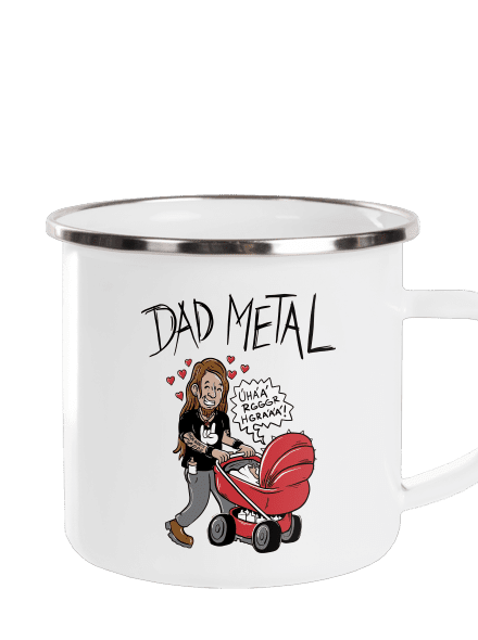 Dad metal plecháček White