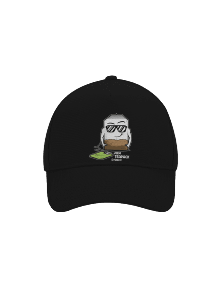 Čajový týpek kšiltovka baseballka Black