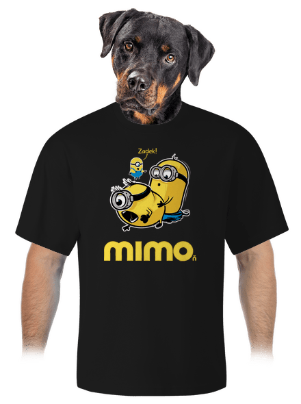 Mimo unisex tričko oversized Black