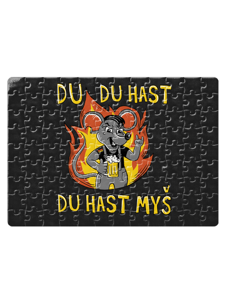 Du hast myš puzzle White