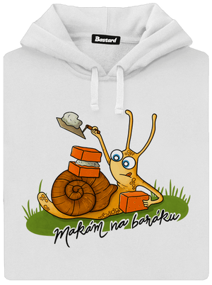 Makám na baráku dámská mikina klokanka White