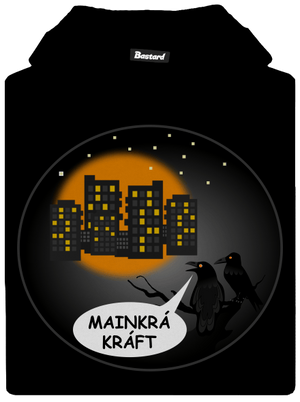 MainKráKráft dětská mikina klokanka Black