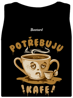 Potřebuju kafe dámské tílko klasické Black