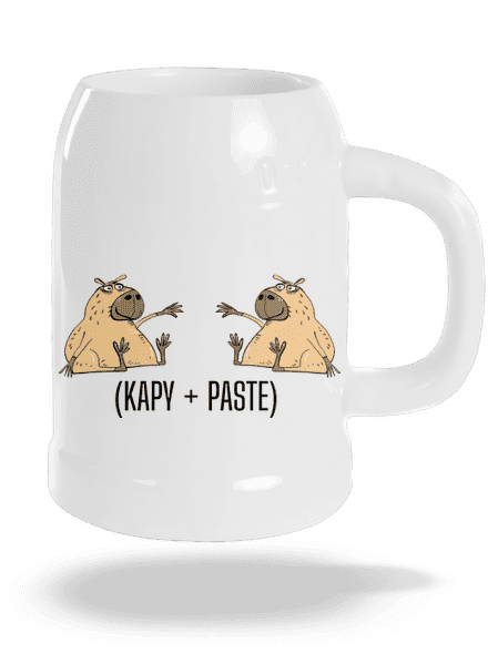 Kapy paste půllitr White