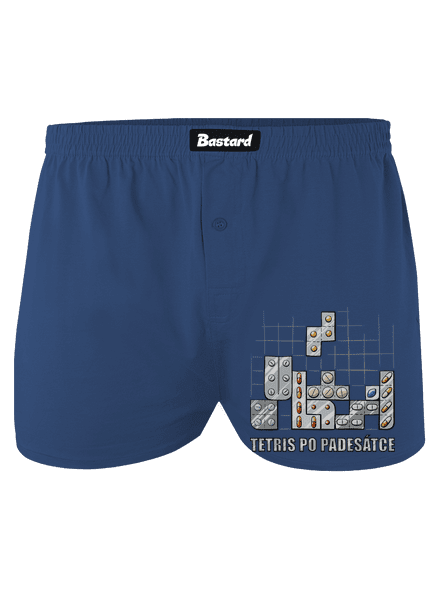 Tetris pánské trenky Blue