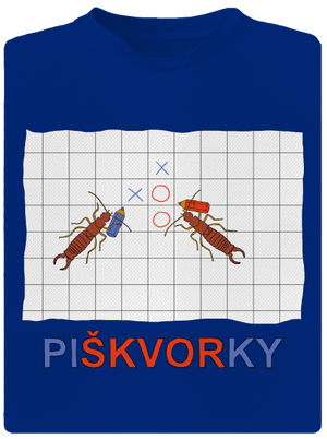 Škvoří piškvorky pánské sportovní tričko Royal Blue Mal