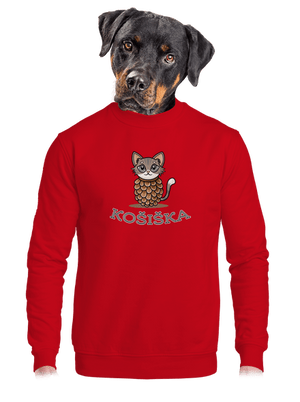 Košiška unisex mikina bez kapuce Red