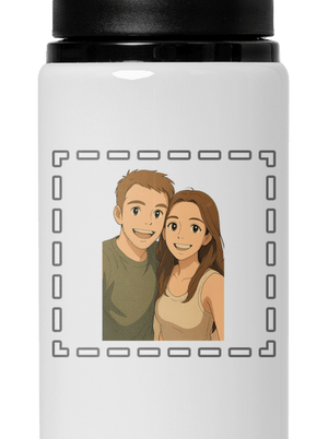 Ghibli efekt z vlastní fotky lahev na vodu White